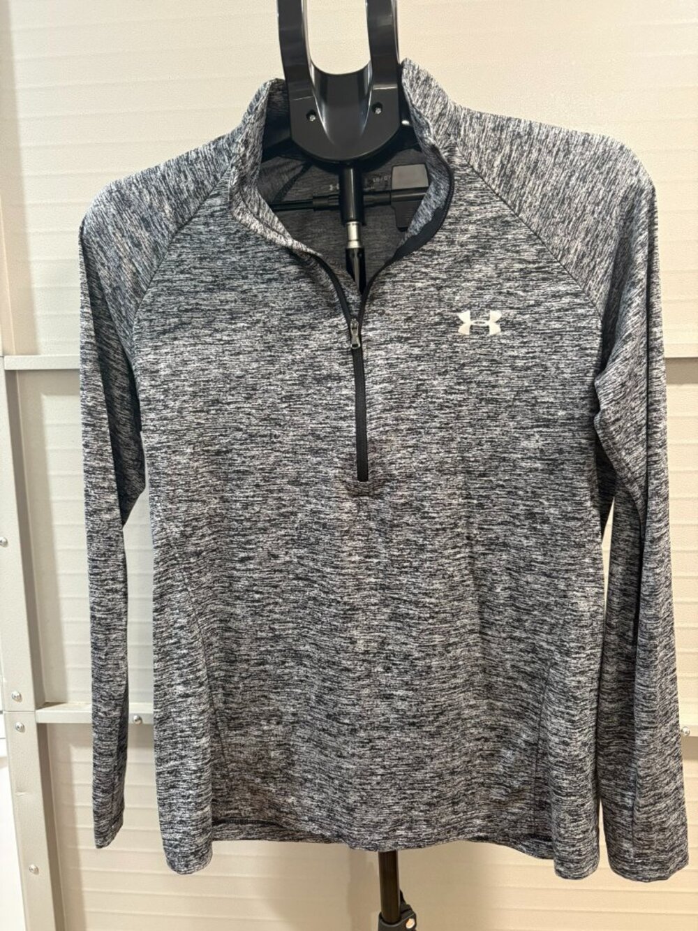Under Armour Heather Gray Half Zip Athletic Top